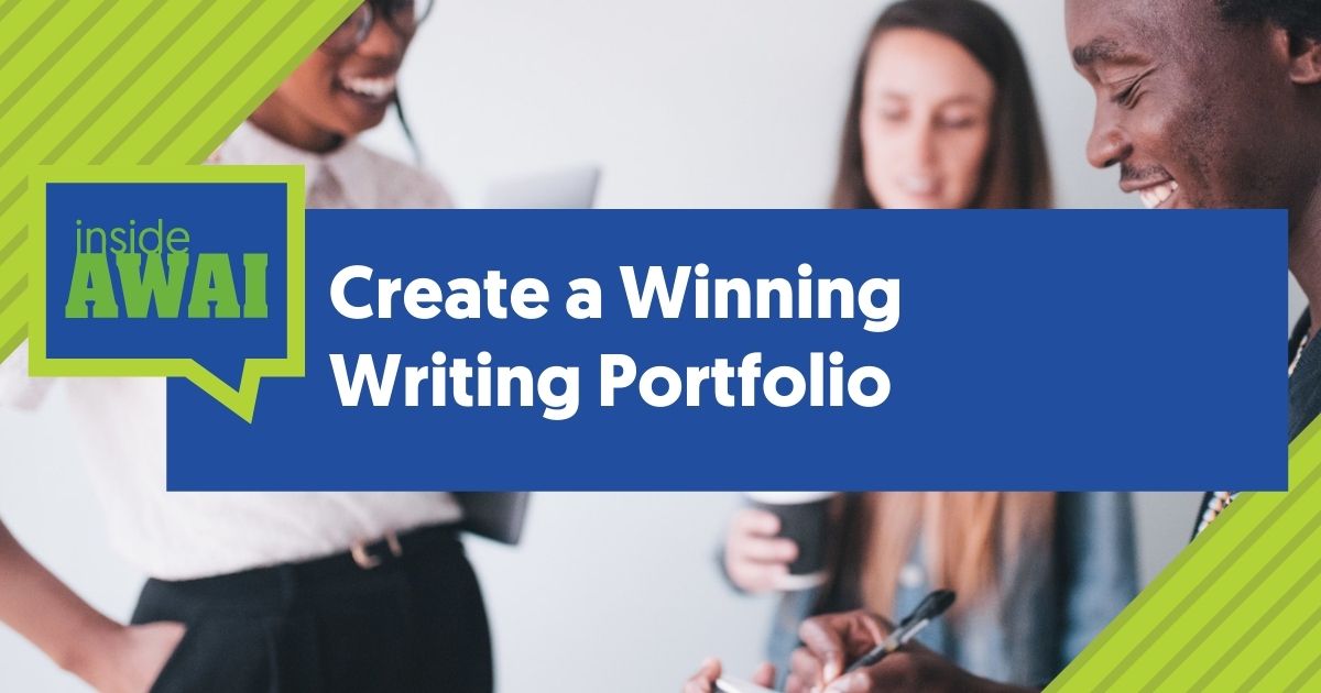 Smiling coworkers writing in notepad